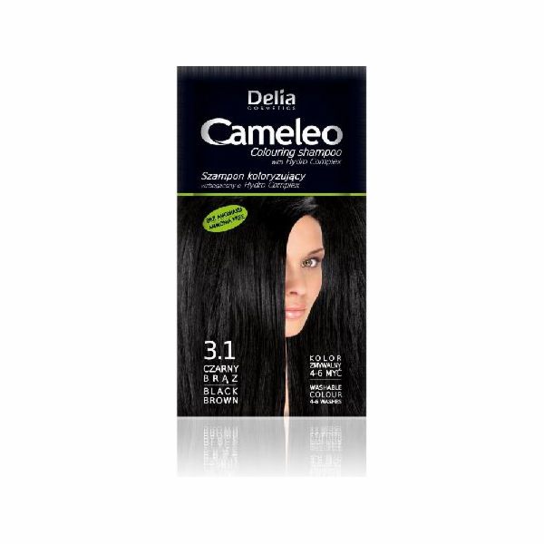 Delia Cosmetics Cameleo Coloring šampon 3.1 černohnědý