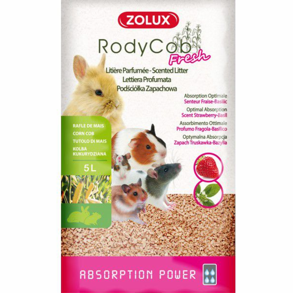 Zolux Podestýlka Rostlin RodyCob FRESH jahoda-bazalka 5l