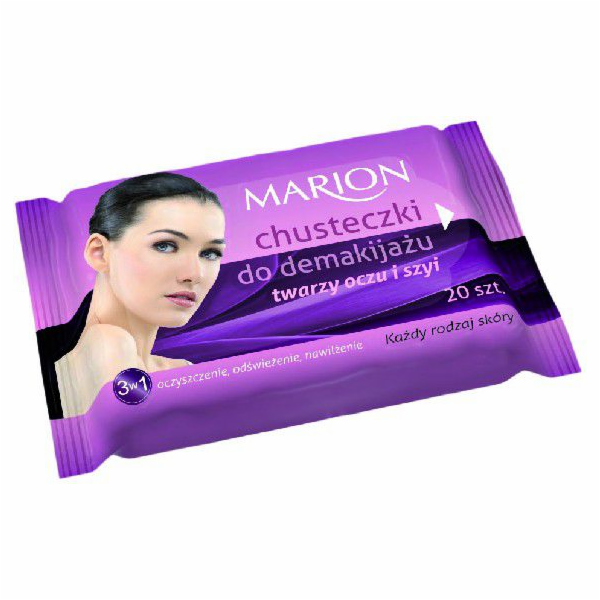 Marion ubrousky na odlíčení obličeje, očí a krku pro všec...