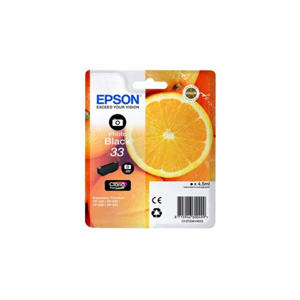 Epson Ink Singlepack 33 Claria Premium Ink (C13T33414010)