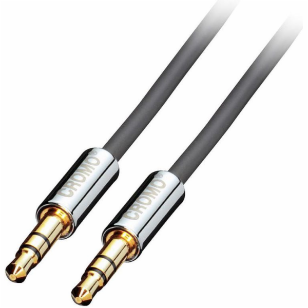 Kabel Lindy Jack 3,5mm - Jack 3,5mm 5m stříbrný (35304)