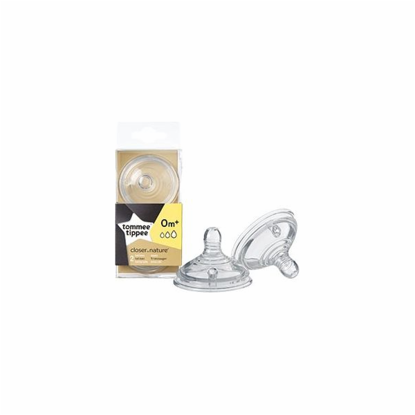 Tommee Tippee silikonový dudlík 0m+ 2 kusy (TT0089)