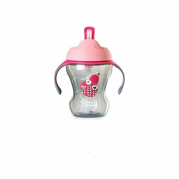 Tommee Tippee Straw Cup Girl 230ml růžový (TT0321)
