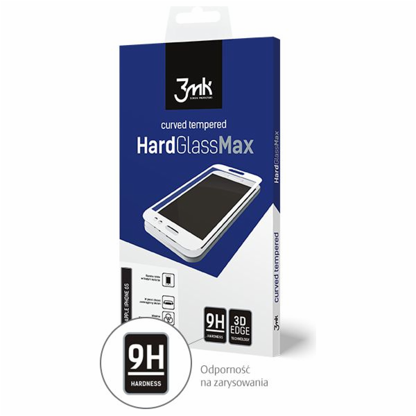 Tvrdé sklo 3MK Max pro Apple iPhone 6 Plus bílé