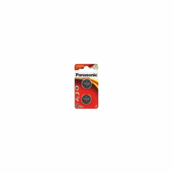 Baterie Panasonic Lithium Power CR2025 165mAh 2ks.