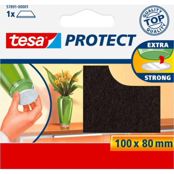 Tesa FILTOVÁ PODLOŽKA 100MM:80MM HNĚDÁ 1KS H5789101 TESA