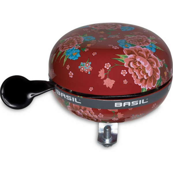 Bazalka zvonek na kolo BIG BELL BLOOM 80 mm šarlatově čer...
