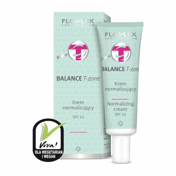 FLOSLEK Balance T-Zone Normalizační denní krém SPF10 pro ...