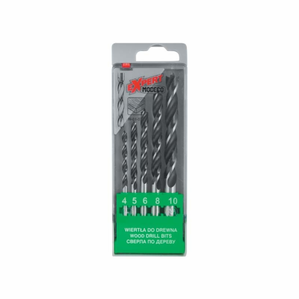 Sada vrtáků do dřeva Modeco twist 6 8 10 4 5 mm (MN-61-571)