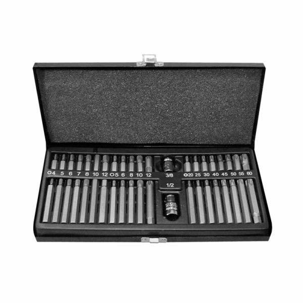 Modeco Sada bitů Torx 40ks. + kovové pouzdro - MN-54-801
