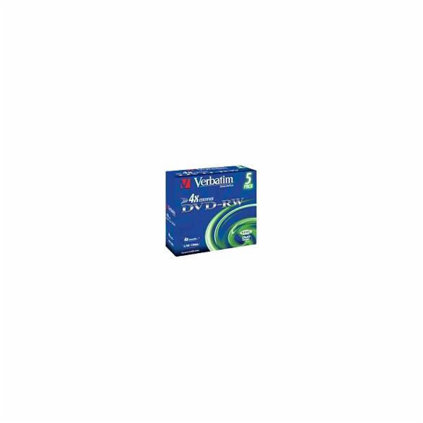 Verbatim DVD-RW 4,7GB 4x 5ks (43285)