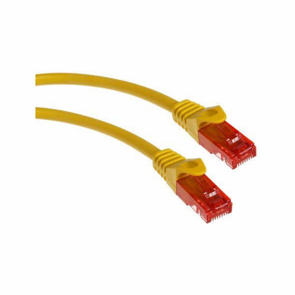 Maclean RJ-45/RJ-45, kat.6, U/UTP, žlutá, 2m (MCTV-302Y)