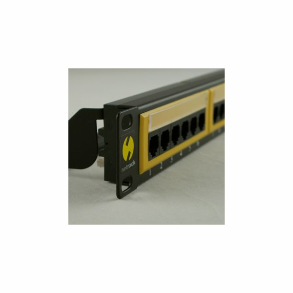NetRack Patch panel 19   24-porty Kat.6 UTP (104-06)