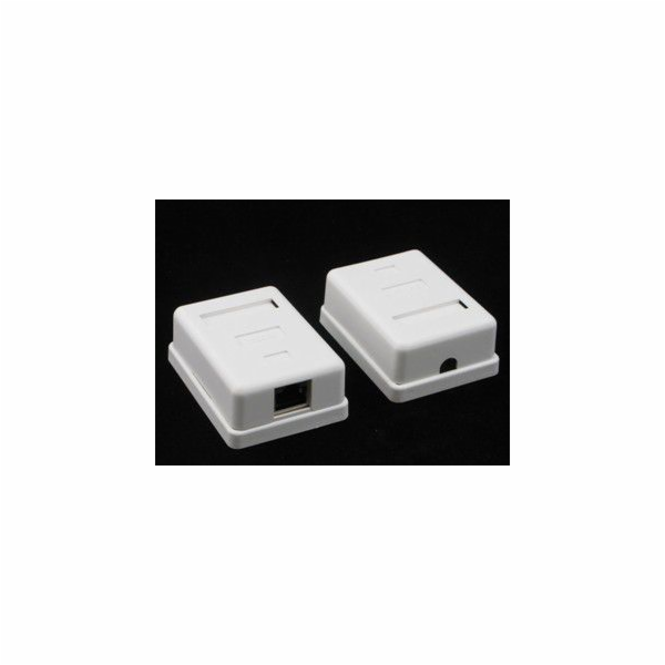 Kompletní nástěnná zásuvka NetRack 1xRJ45 FTP cat5e (NP519)
