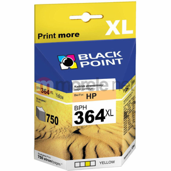 Inkoust Black Point BPH364XLY / CB325EE č. 364XL (žlutý)