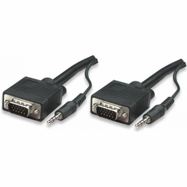Manhattan D-Sub (VGA) - D-Sub (VGA) kabel 4,5 m černý (32...