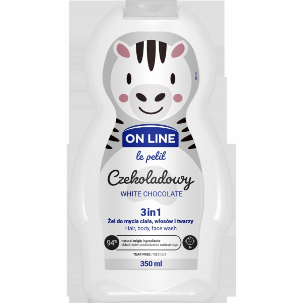 On Line Le Petit 3v1 prací gel pro děti Čokoláda