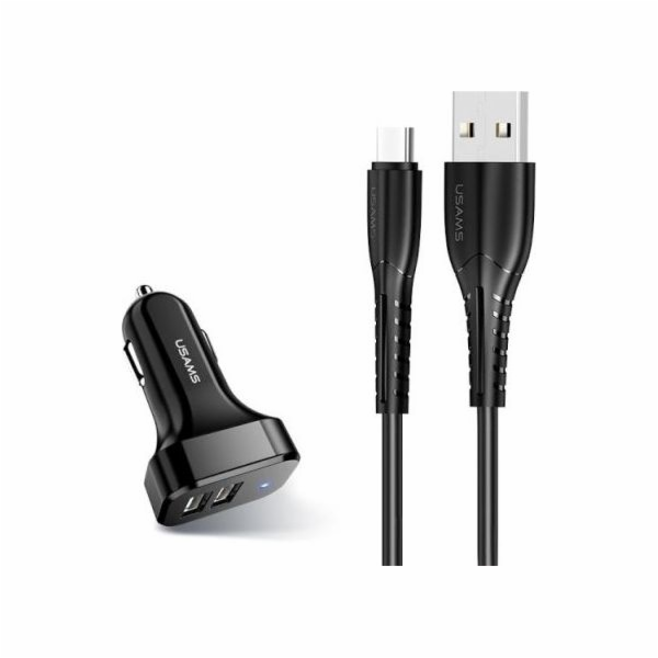 Usams Charger USAMS Charge. sám. 2xUSB C13 2.1A USB-C čer...