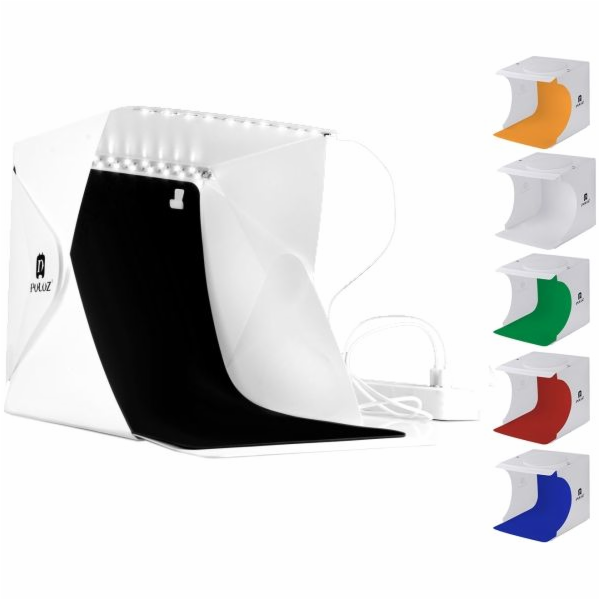 Puluz Puluz stan bez stínu 22x23x24cm + 2x LED lampa + 6x...