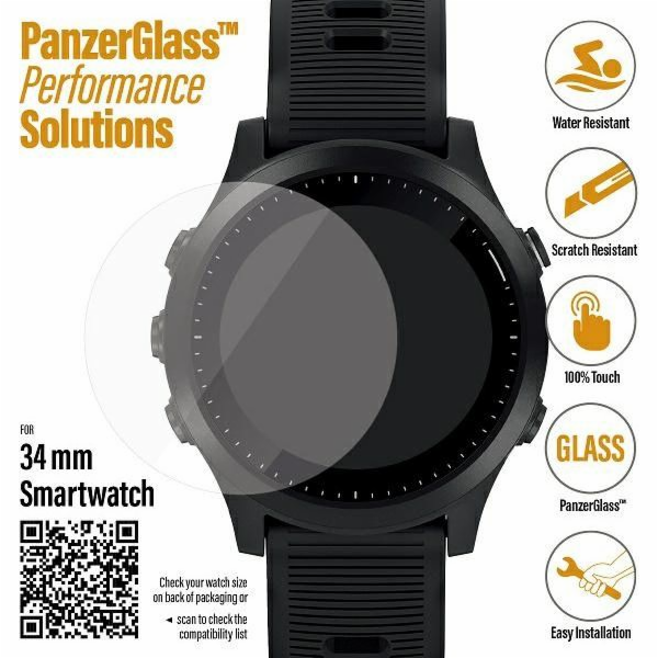 PanzerGlass Tempered Glass Galaxy Watch 3 34mm Garmin For...
