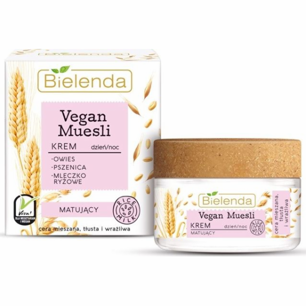 Bielenda Vegan Müsli matující krém na obličej 50ml