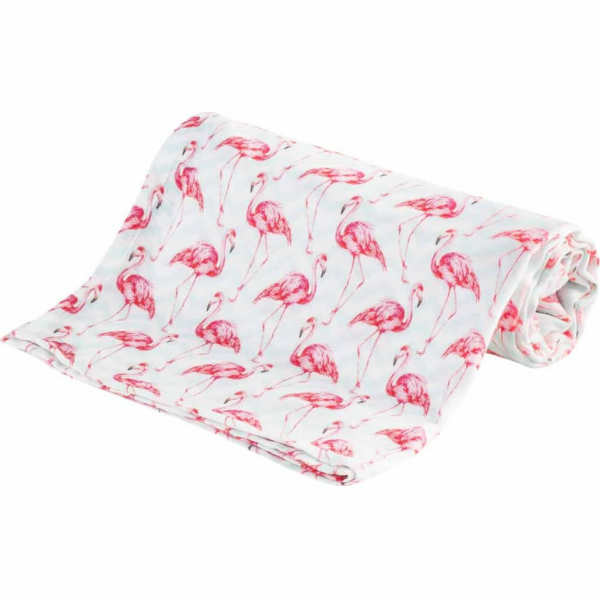 Bocioland Bambusová plenka 30x30cm Flamingos Bocioland