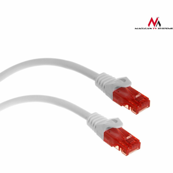 Maclean Patchcord, Cat6, 0,5 m, bílý (MCTV-300W)