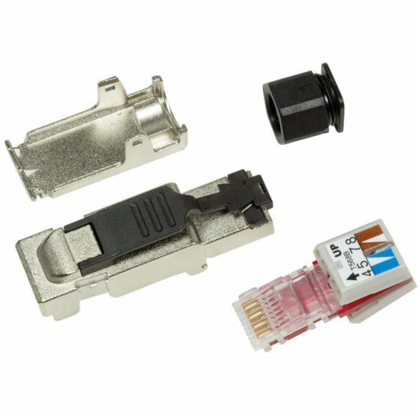 LogiLink Cat.6A RJ45 zástrčka, stíněná bez nářadí (MP0040)