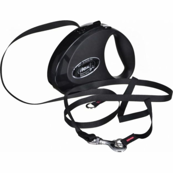 Páska Flexi Retractable Lanyard Style S 3 m černá
