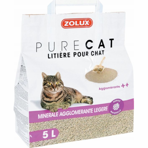 Zolux Podestýlka PURECAT mineral light clumping 5l