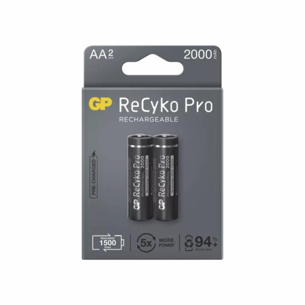 Baterie AA (R6) nabíjecí 1,2V/2000mAh GP Recyko Pro  2ks