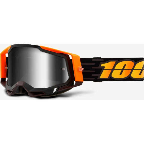 100% RACECRAFT 2 COSTUME 2 (stříbrná zrcadlová skla proti...