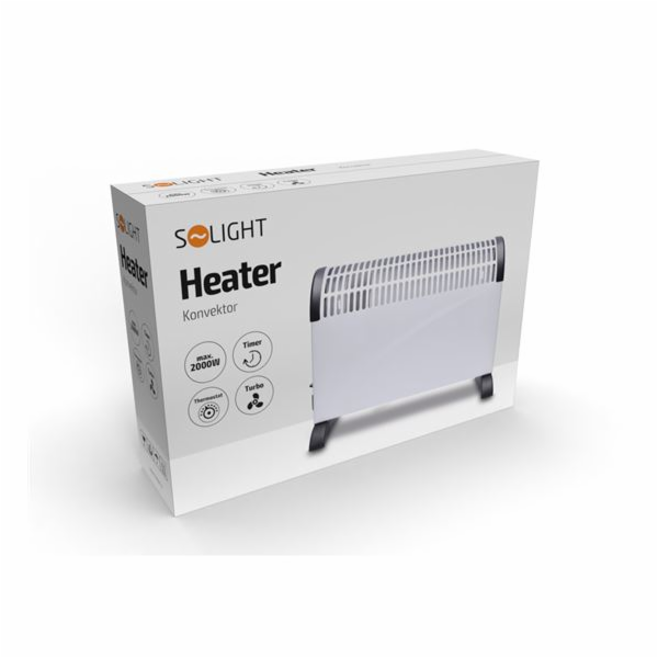 Solight KP04 horkovzdušný konvektor 2000W, ventilátor, ča...