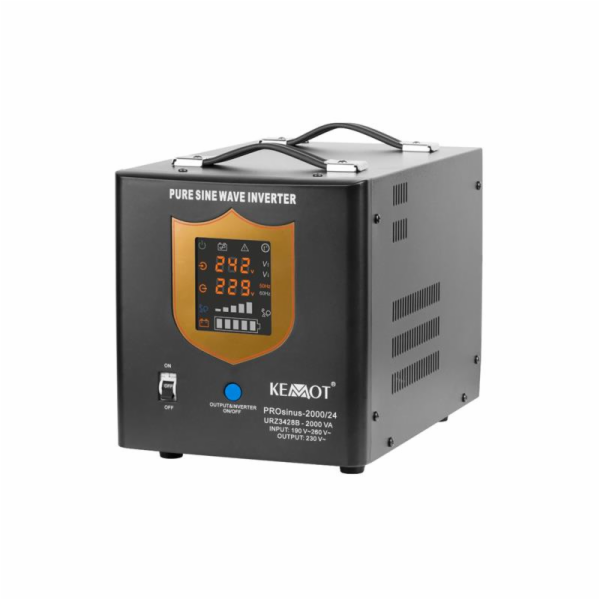 Zdroj záložní KEMOT PROsinus-2000/24 1400W 24V Black