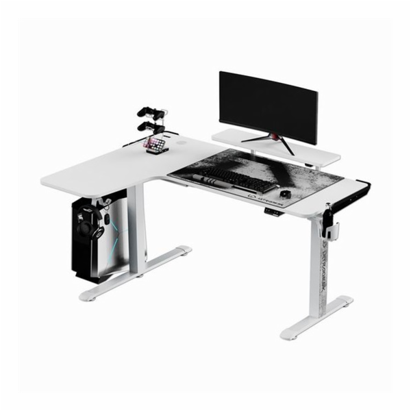 Ultradesk Herní stůl WINGER - bílý