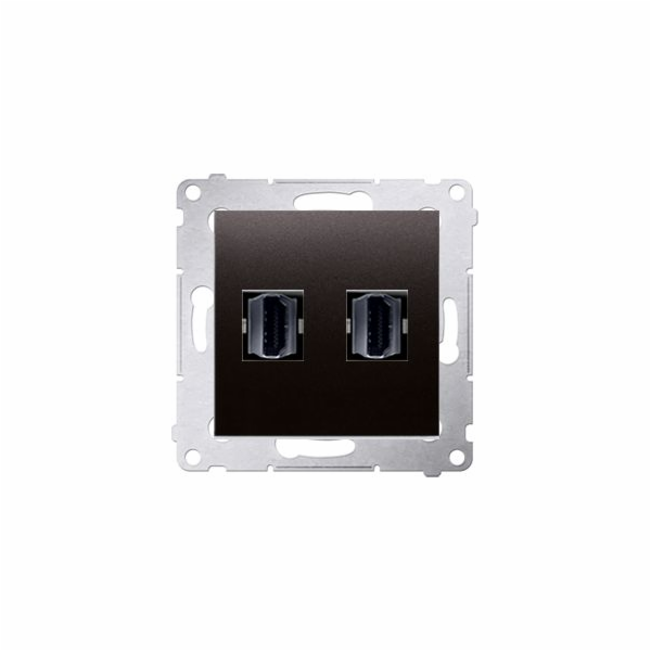 Kontakt-Simon HDMI zásuvka Simon 54 dvojitá antracitová (...