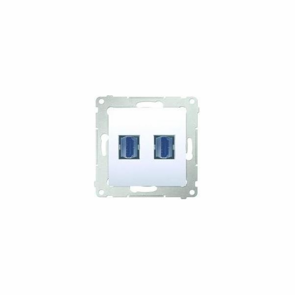 Contact-Simon Simon 54 HDMI dvojitá zásuvka bílá (DGHDMI2...