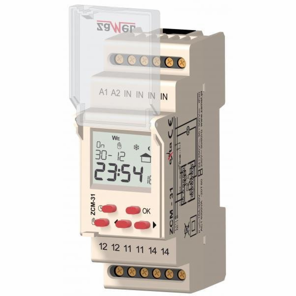 Zamel 1kanálový týdenní časovač 230V AC (ZCM-31)