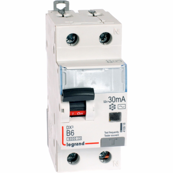 Legrand Zbytkový jistič 2P 6A B 0,03A typ AC P312 - 410918