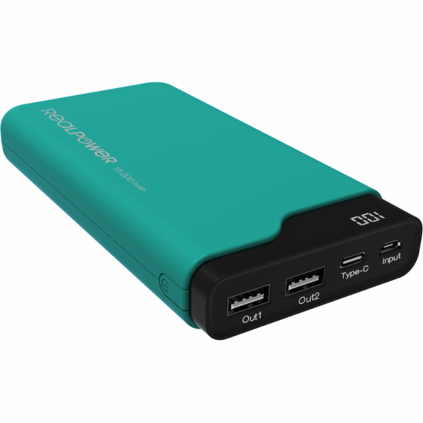 Powerbanka Realpower PB-15000C 15000mAh (243968)
