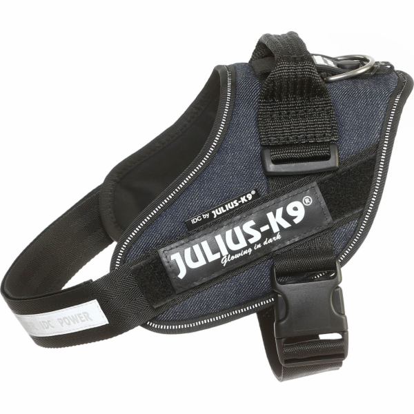 Trixie postroj Julius-K9®, 0/M–L: 58-76 cm/40 mm, denim