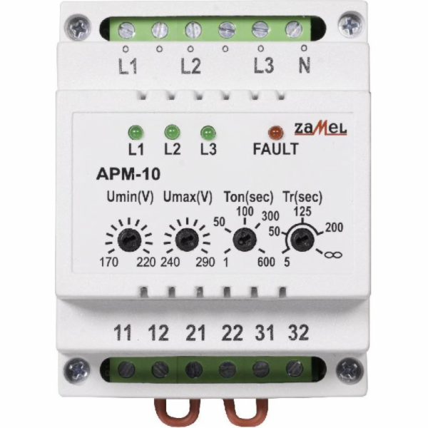 Zamel Automatický fázový spínač 16A 230V/3x400V+N APM-10 ...