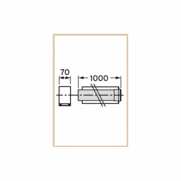 Vaillant Prodlužovací trubka DN80/125 1m 303203