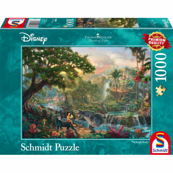 Schmidt Games Puzzle Thomas Kinkade: Disney Kniha džunglí