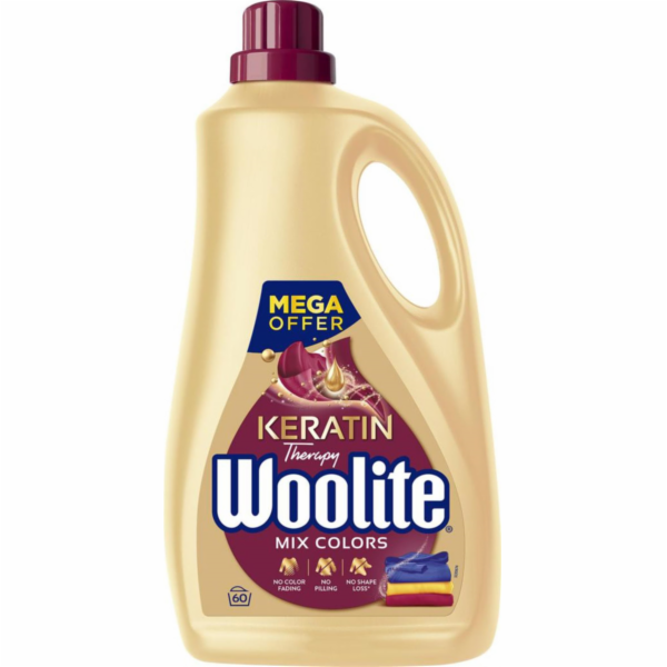 Gel prací Woolite na barevné prádlo s keratinem 3,6l - 60 dá