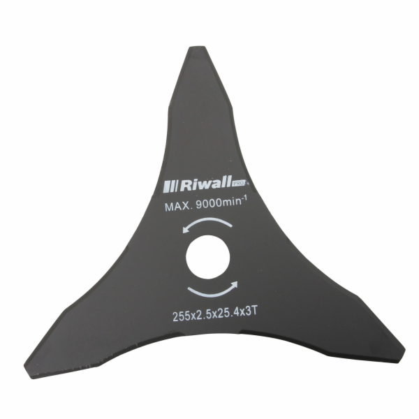Riwall PRO Žací nůž třízubý ke křovinořezu pr. 255mm, vni...