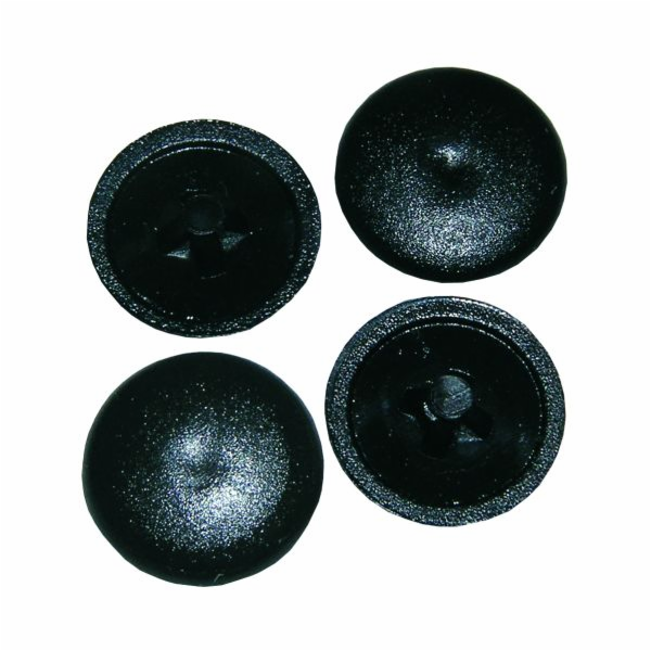 Uzávěry univerzálních šroubů 11 x 3,5 mm černá 24 ks.
