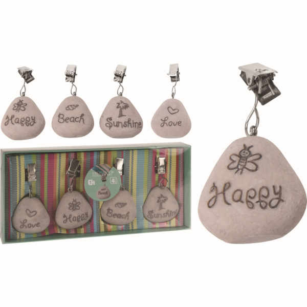 Závaží na ubrus 4 ks tvar kamene