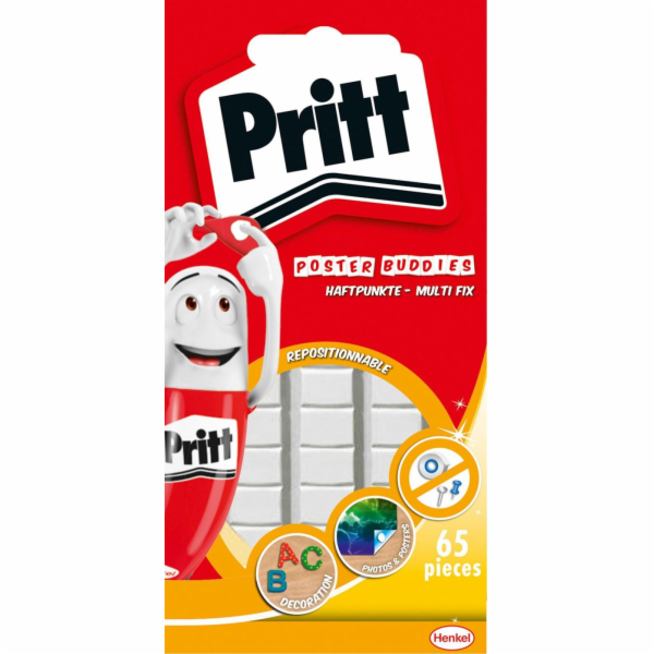 Lepidlo guma lepící čtverečky Pritt MultiFix 65 ks