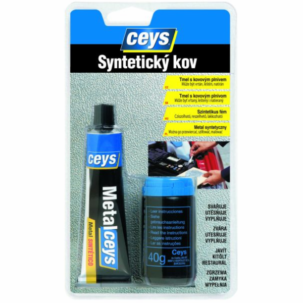 Tmel s kovovým plnivem 40 ml+40 g